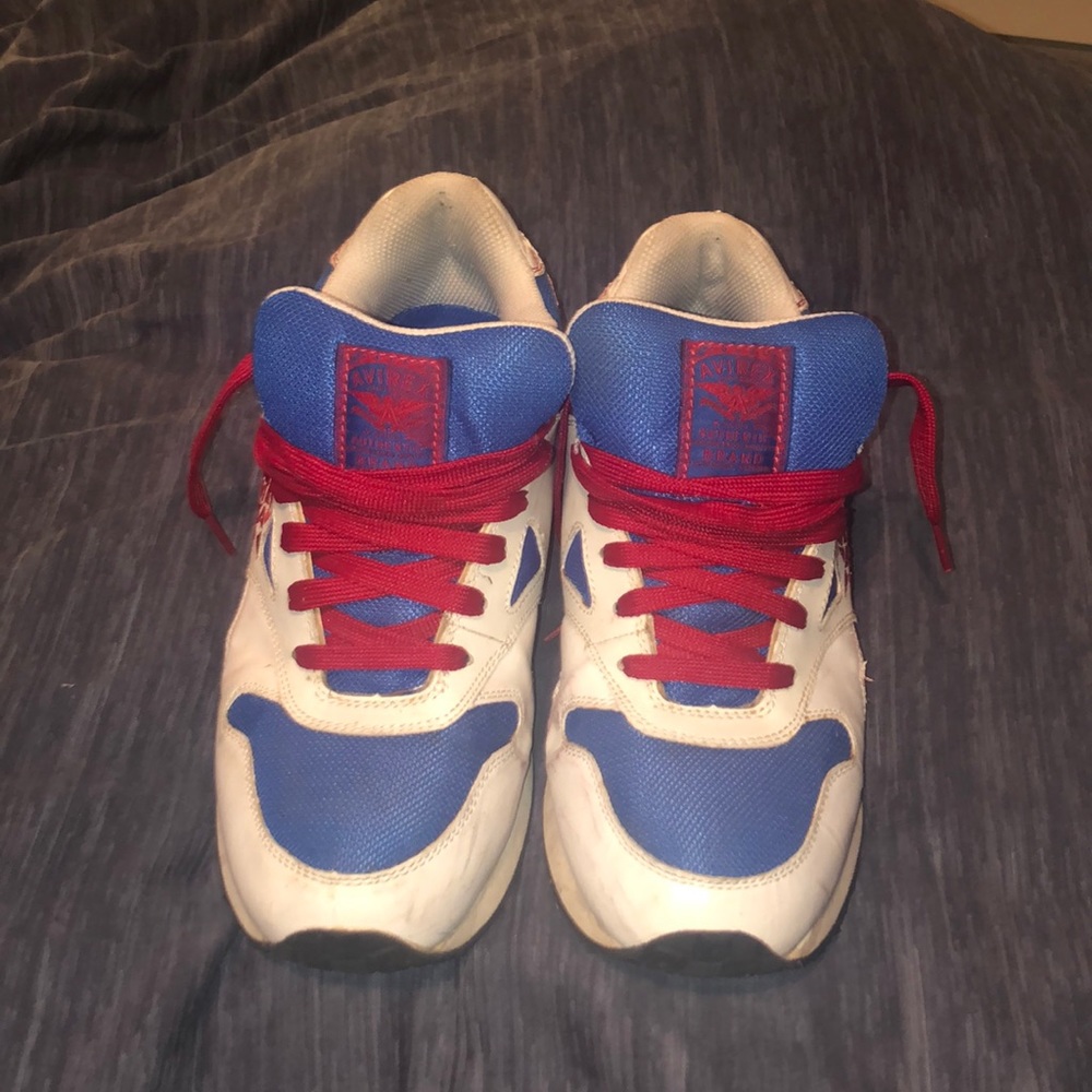 Red White and Blue Retro Avirex Sneakers